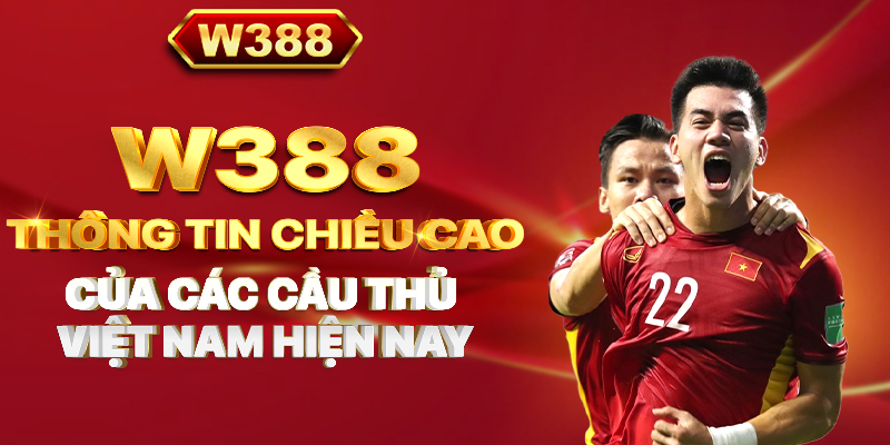 W388_Thông tin chiều cao của các cầu thủ Việt Nam hiện nay